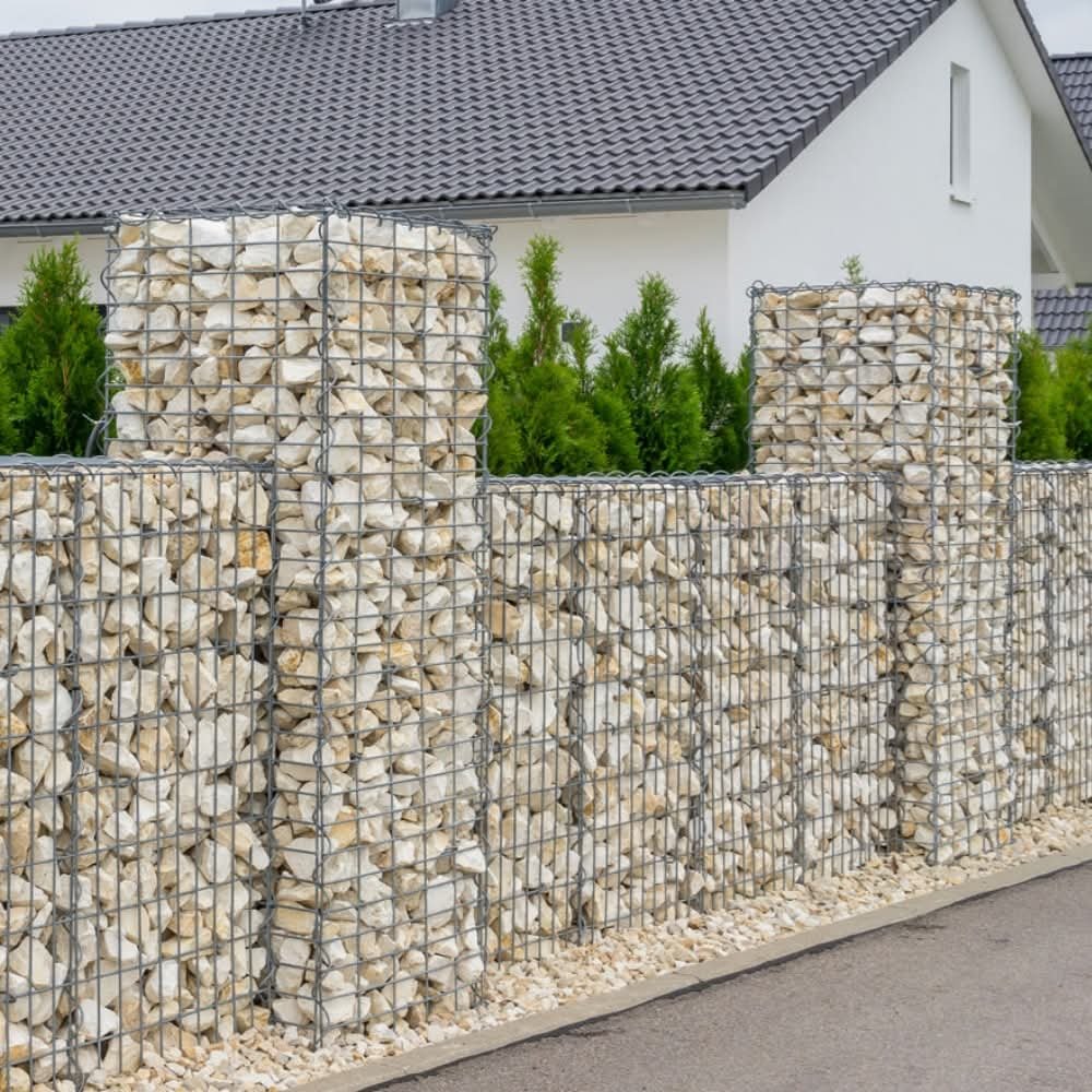 Welded gabion box for retaining walls, drainage and erosion control