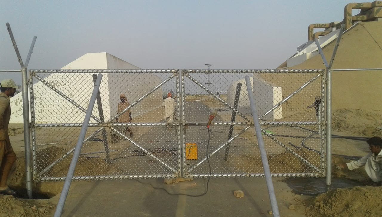 Commercial gate and perimeter security fencing main project photo
